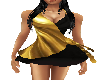 Gold & BlackSilk Dress