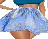 Blue Schiffon Skirt