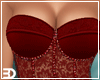 Red Lace Corset Set