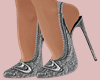 E* Gray Denim Heels