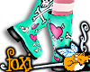 [Foxi]skully rain boots