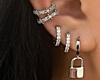 Earrings Swag lock