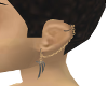 tribal raven earring l