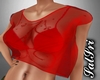 Red Sheer Lacy Top