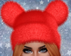 Bear Fur Beanie Red