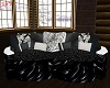 Black/White Cuddle Couch