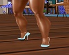 Lt Blue Glitter Pumps