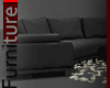 Black Round Couch