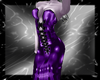 purple long lace dress