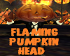 Flaming Pumpkin Head