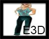 E3D- Teal Suspender Top
