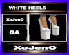 WHITE HEELS