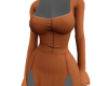 long caramel dress