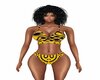 Yellow N Black Swimsuit