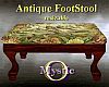 Antq Sm Footstool Bird