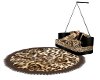 Cheetah Round Rug/Fringe