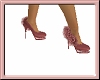 Low pink heels