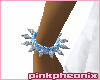 Skyblue Spiked L Cuff