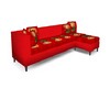 Red Sofa With Roses