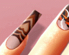 🅟 brown nails art