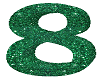 sparkly green 8