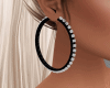 sw black hoop earrings