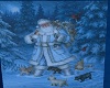 Blue Christmas Santa 3