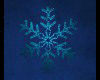 Blue 3D Snowflake