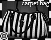*m Black+ Wht Carpet Bag
