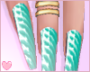Aqua Unicorn Nails