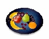 Blue Plate Of Fruit