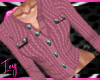 Buttoned Ribbed Pink