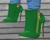 Sleek boots green