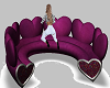 Hearts Couch Kiss