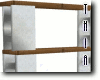 Cinder Shelf Tall Empty