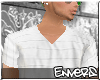 £n | white V shirt
