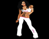 white pants a top love