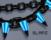 !!S Spike Choker Blue