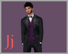 {Jj} Black w Purple Vest