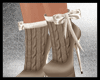 Brown Knit Heels