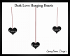 Dark Love Hanging Hearts
