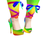 Rainbow Bow Heel