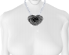 Black heart necklace