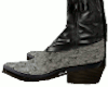 Grey Ostrich Cowboy Boot