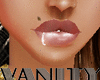{V} Diamond Lip Piercing