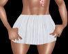 White Crinkle Mini Skirt