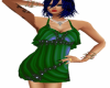 Emerald Wave Party Dress