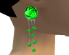 green diamant earrings