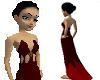 gothic red gown