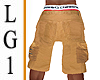 LG1 Tan Cargo Shorts